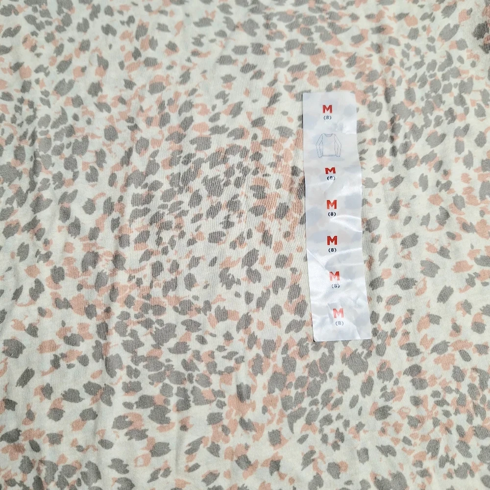 Old Navy Long Sleeved Henley & Leopard Print Shirt Bundle Size 8/M, NWT